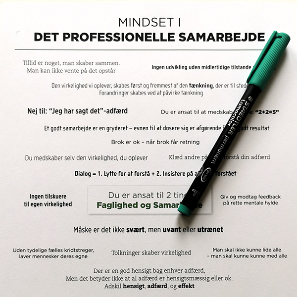 De-tre blokke - Mindset, A4 blok med 50 ark